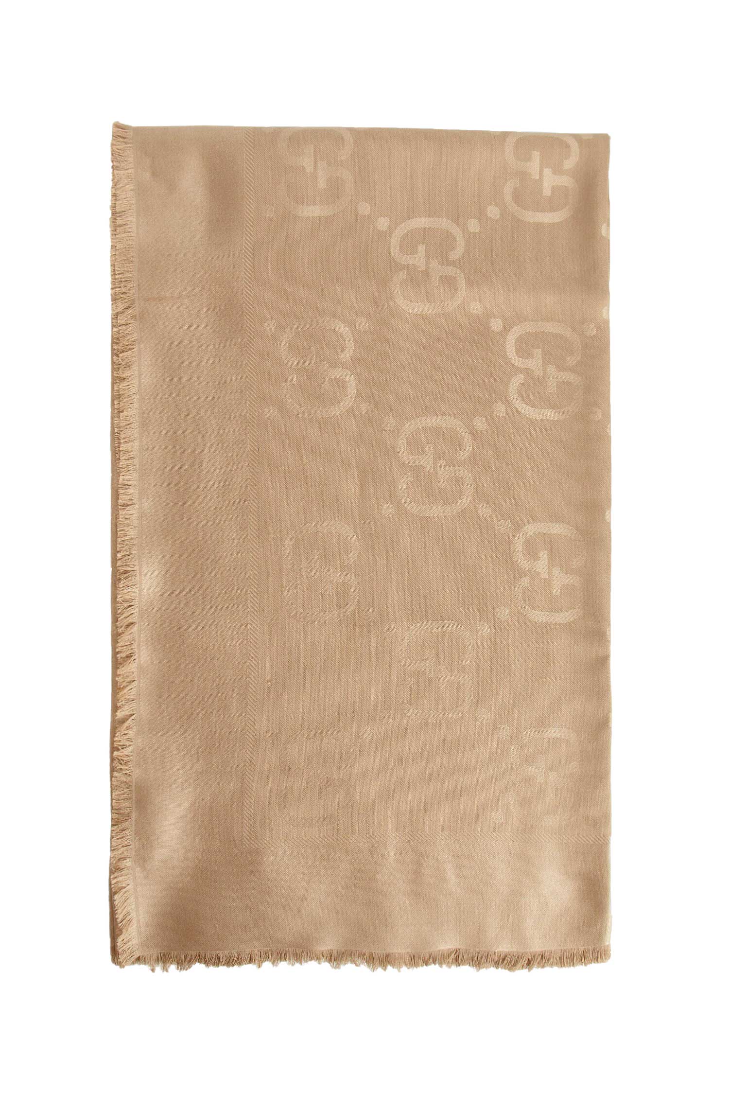 Jacquard Silk Wool Shawl Gucci – Гарантія оригінальності – боковий вид