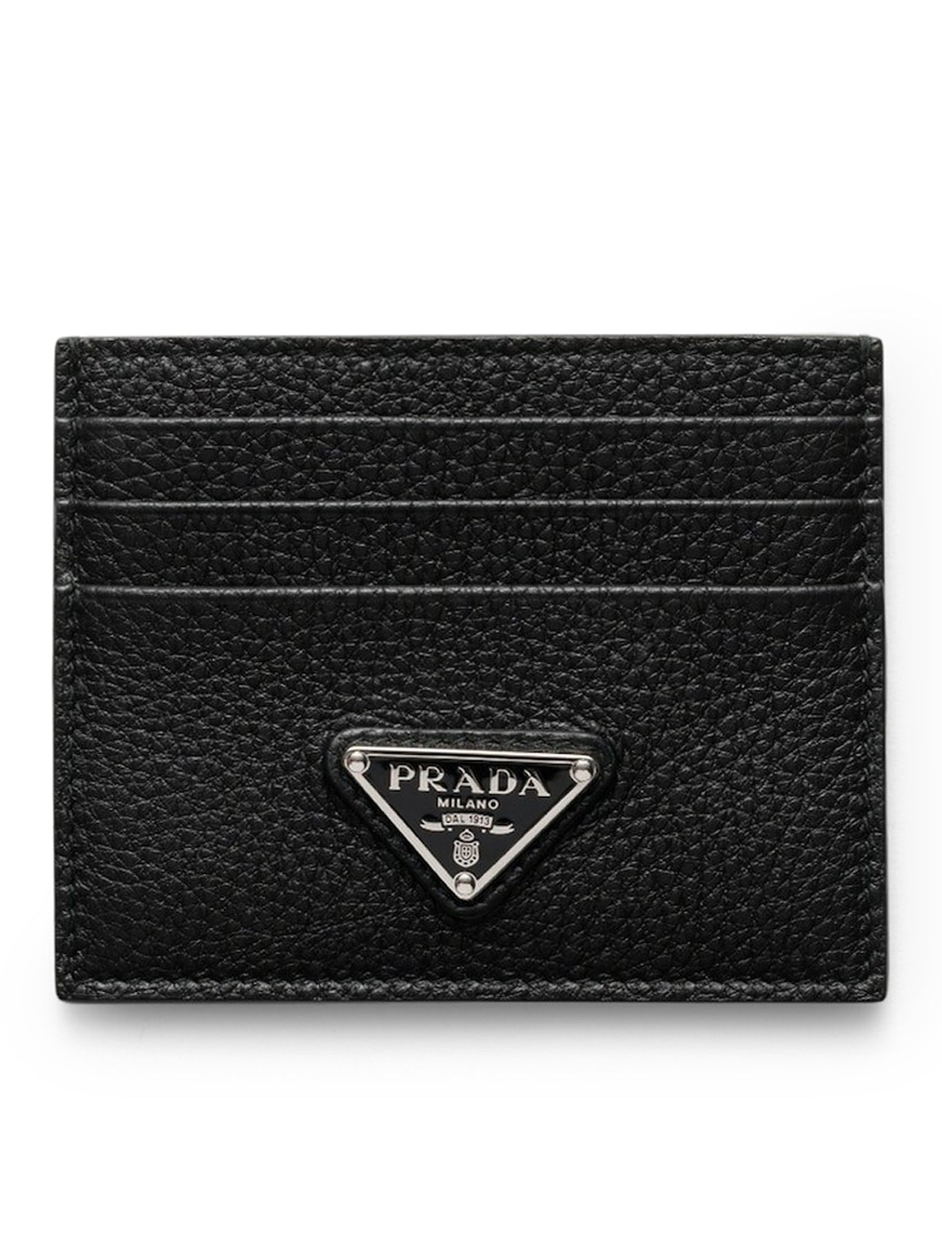 Оригінальна Leather Card Holder Prada – боковий вид