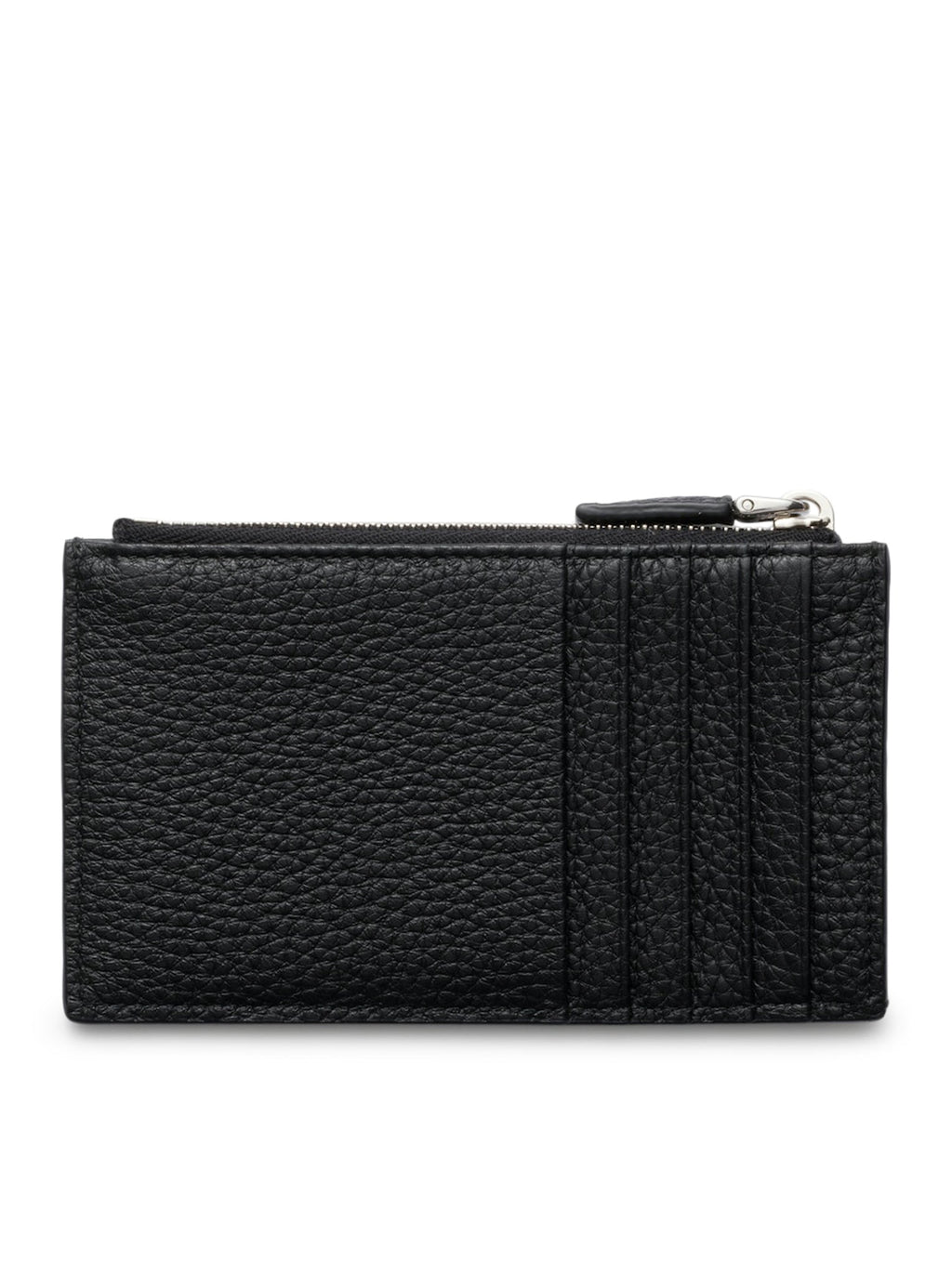 Оригінальна Hammered Leather Card Holder Prada – вид ззаду