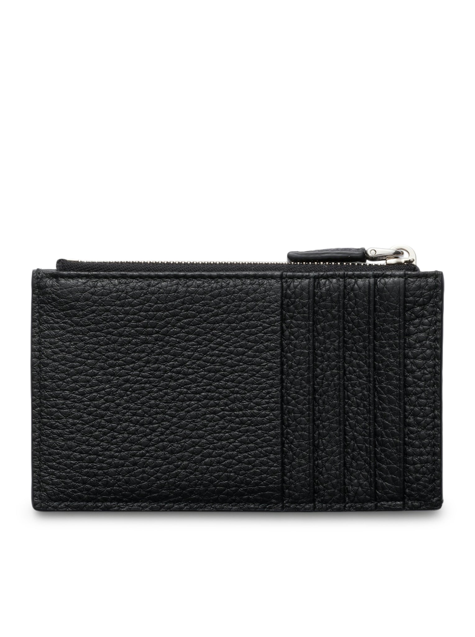 Оригінальна Hammered Leather Card Holder Prada – вид ззаду