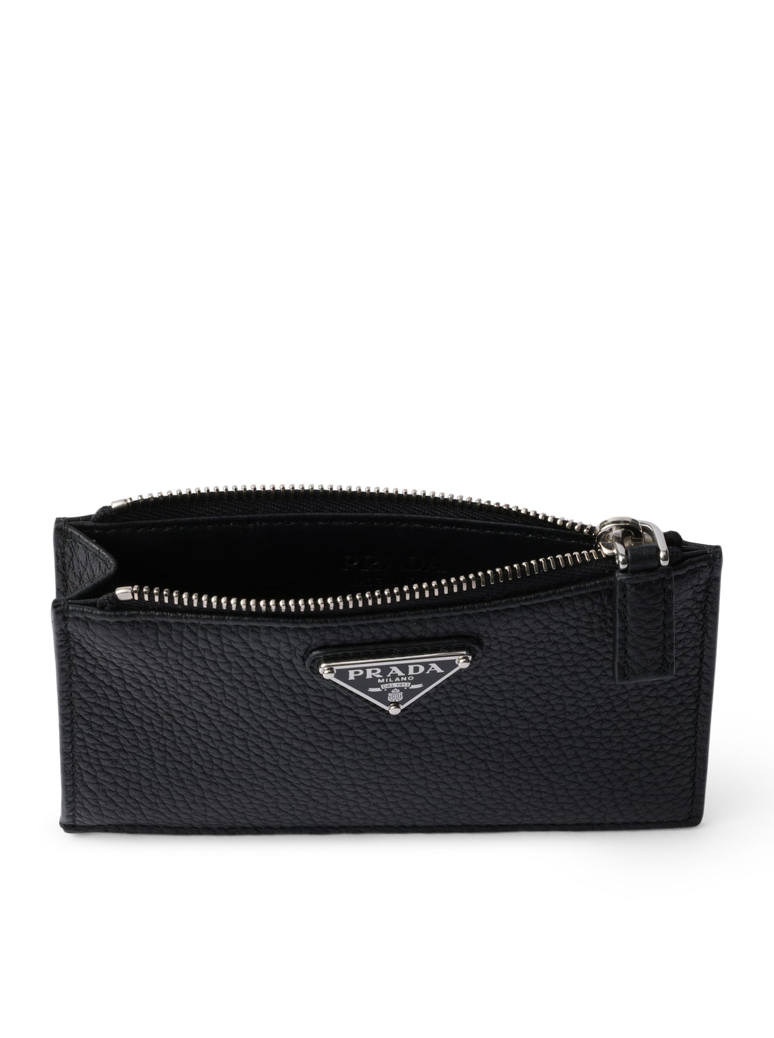 Оригінальна Hammered Leather Card Holder Prada – детальний вид