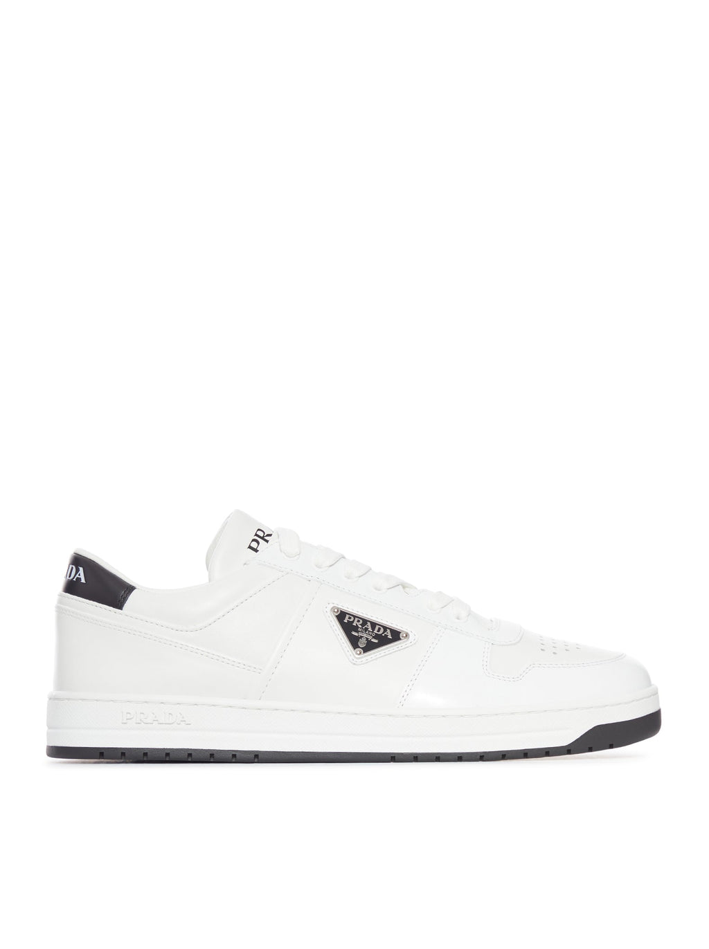Оригінальна Downtown Leather Sneakers Prada – боковий вид