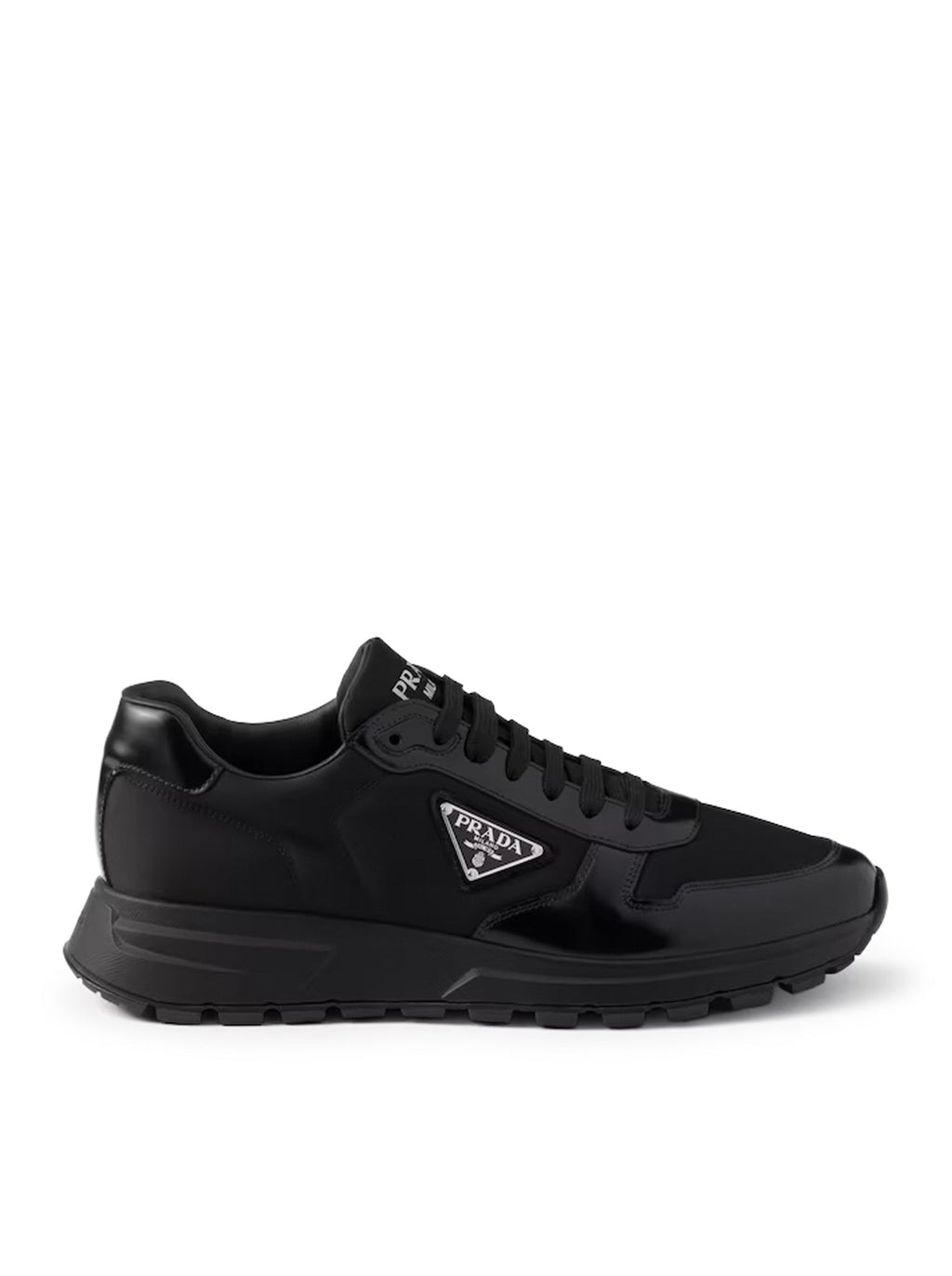 Оригінальна Prax 01 Sneakers In Re-Nylon And Brushed Leather Prada – боковий вид