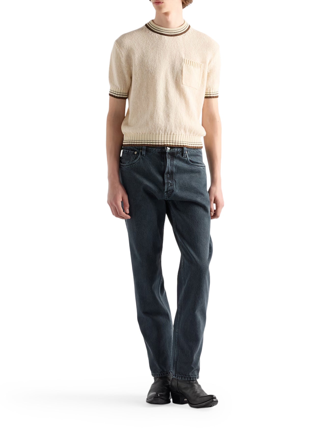 Оригінальна Regular Denim Jeans Prada – вид ззаду