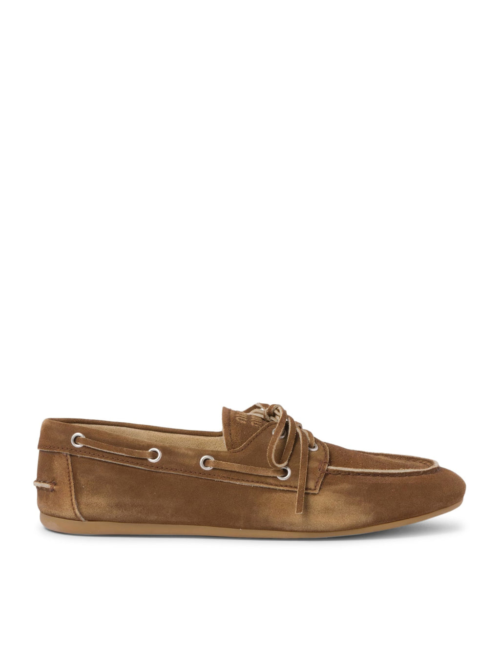 Unlined Loafers In Delave` Suede Miu miu – Гарантія оригінальності – боковий вид