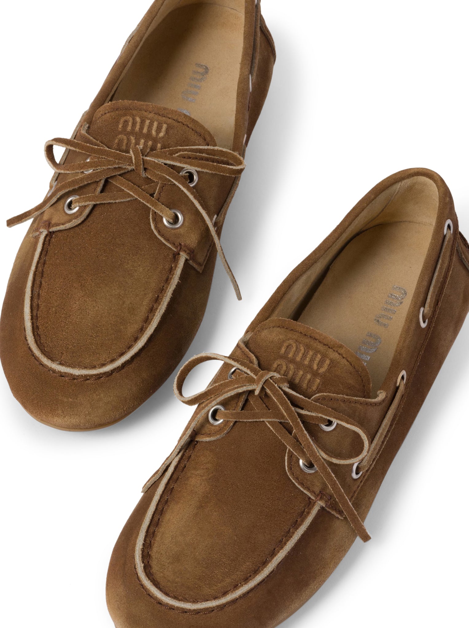 Unlined Loafers In Delave` Suede Miu miu – Гарантія оригінальності – збільшений вид