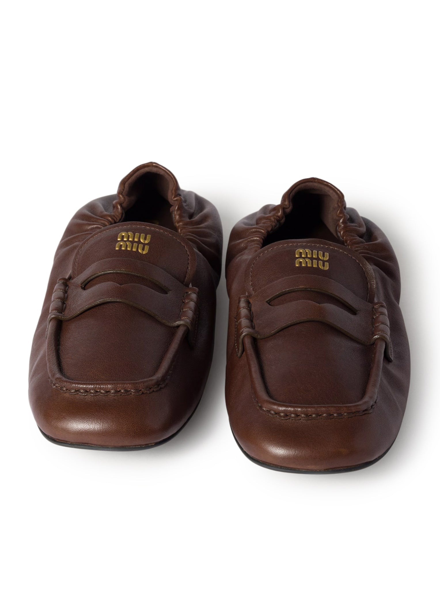 Nappa Leather Ruffled Loafers Miu miu – Гарантія оригінальності – збільшений вид