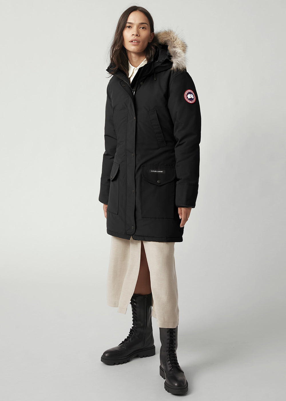 Оригінальна Black Trillium Down Parka Canada goose – вид ззаду