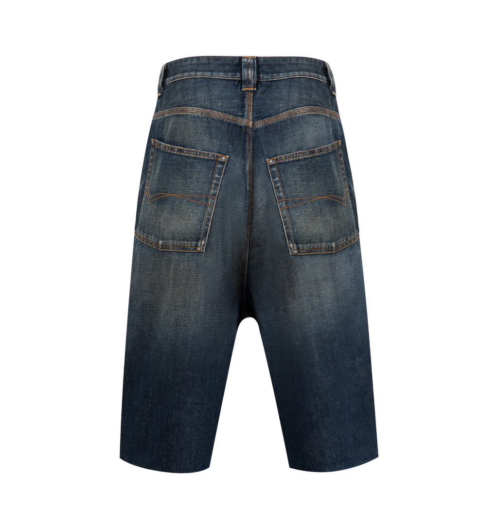 Оригінальна Denim Shorts Balenciaga – вид ззаду