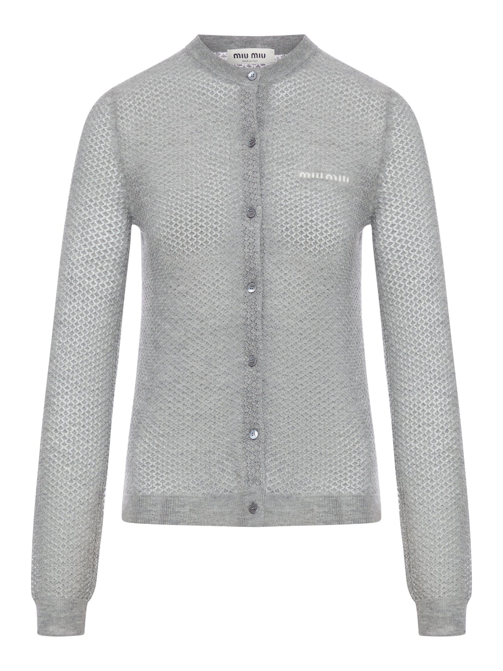 Cashmere Cardigan Miu miu – Гарантія оригінальності – боковий вид