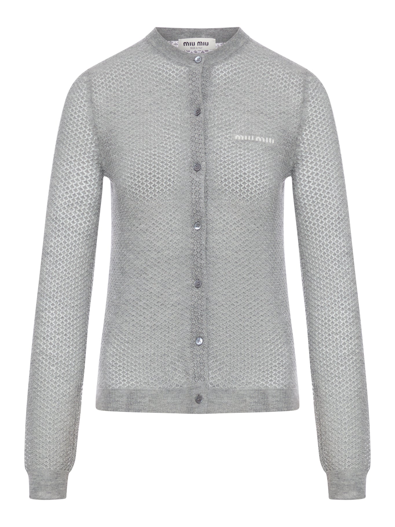 Cashmere Cardigan Miu miu – Гарантія оригінальності – боковий вид