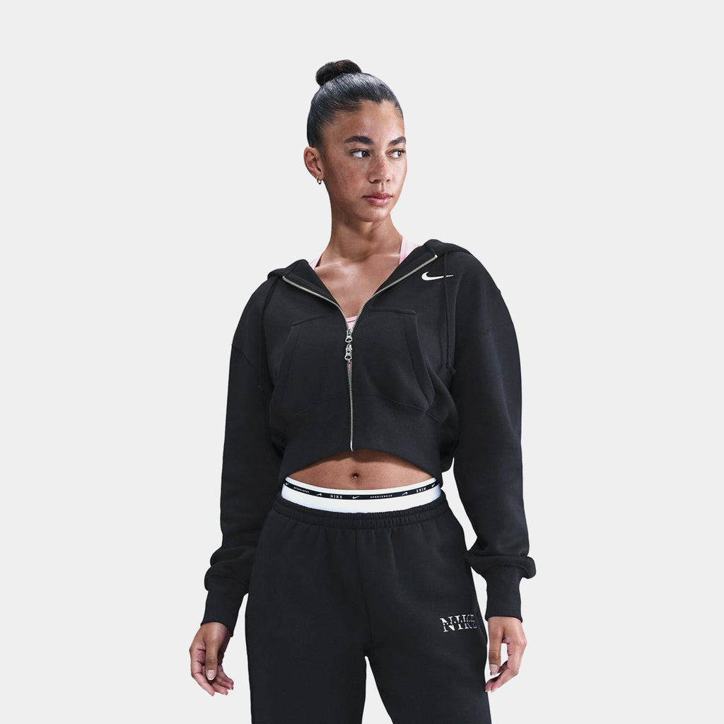 Phoenix Fleece Loose Full Zip Cropped Womens Hoodie Nike оригінал – Купити в Україні – боковий вид