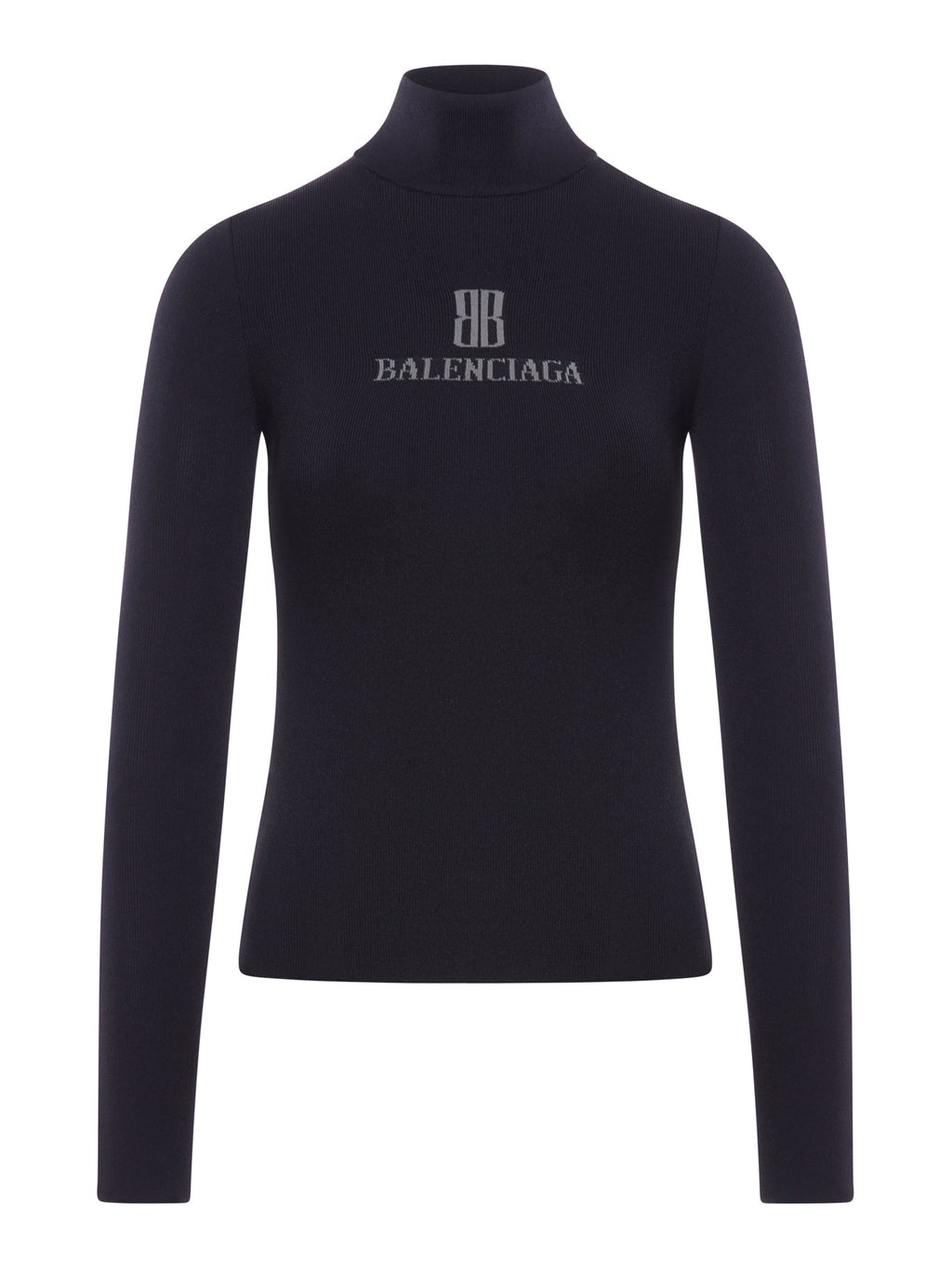 Viscose Nano Bb High Neck Sweater Balenciaga – Гарантія оригінальності – боковий вид