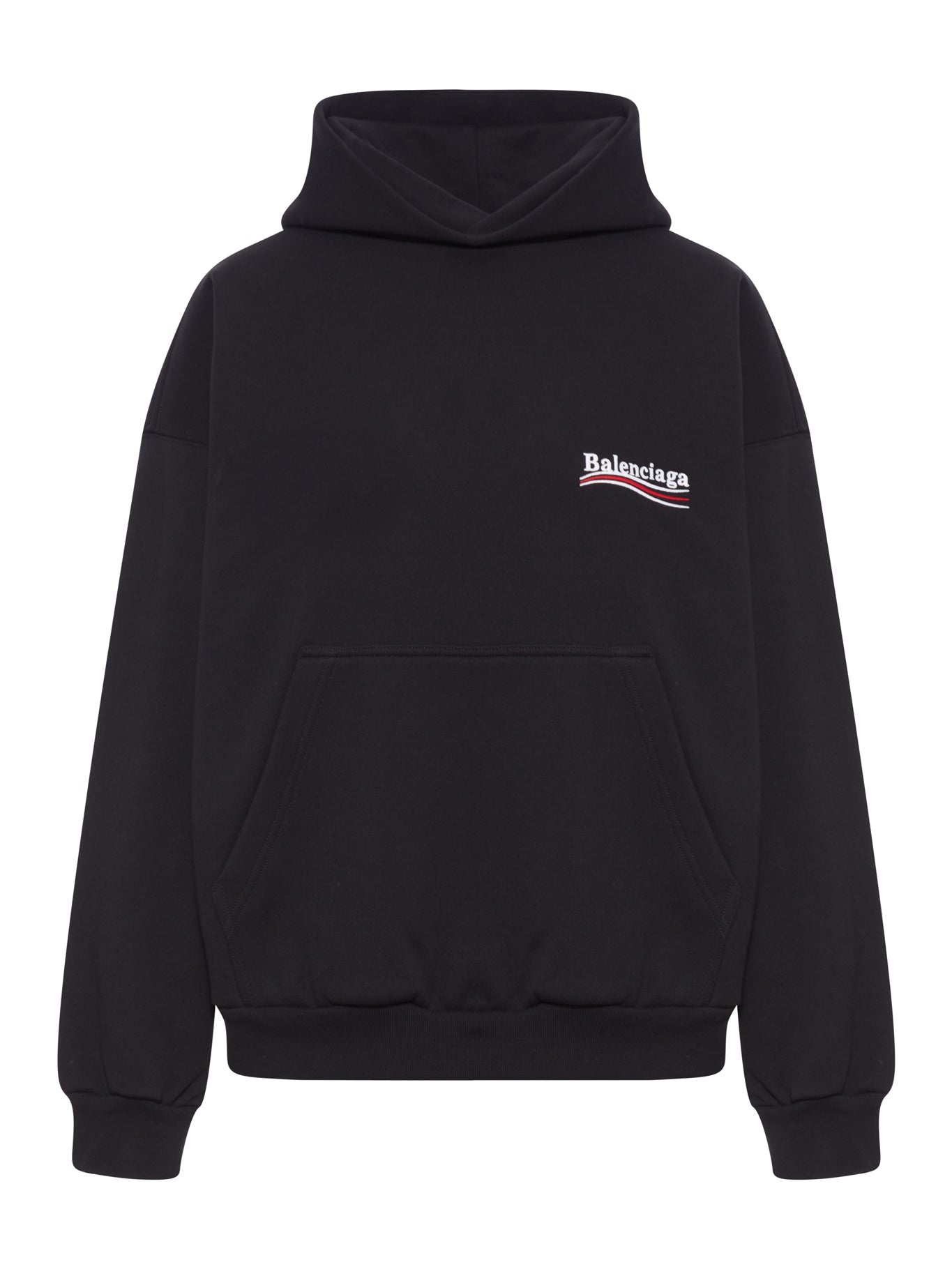 Political Campaign Hoodie Balenciaga – Гарантія оригінальності – боковий вид - BALENCIAGA