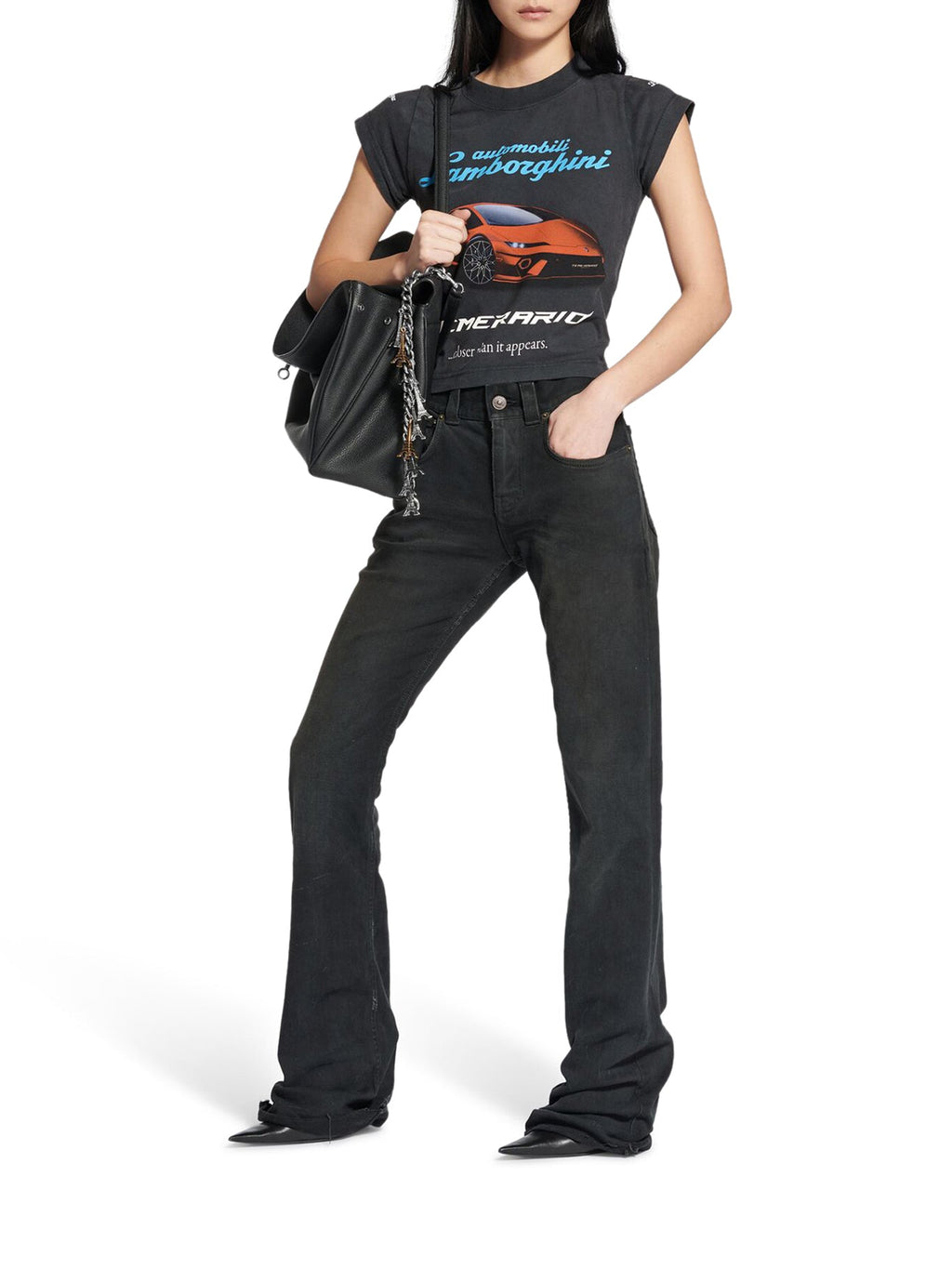 Slim Fit Bootcut Pants Balenciaga – Гарантія оригінальності – вид ззаду