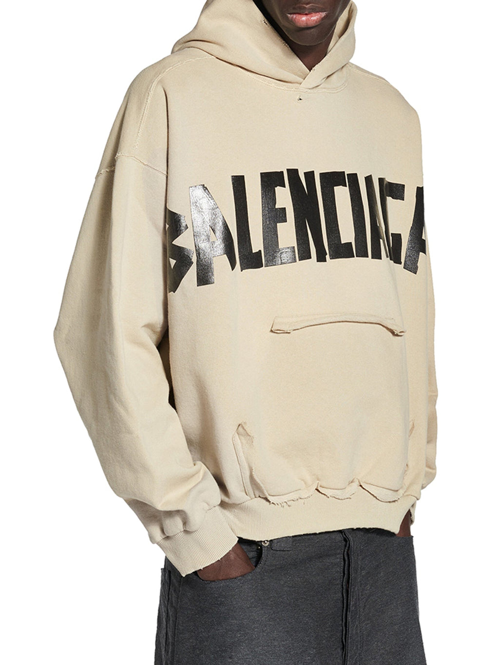 Оригінальна Hoodie With Ripped Pocket Balenciaga – детальний вид