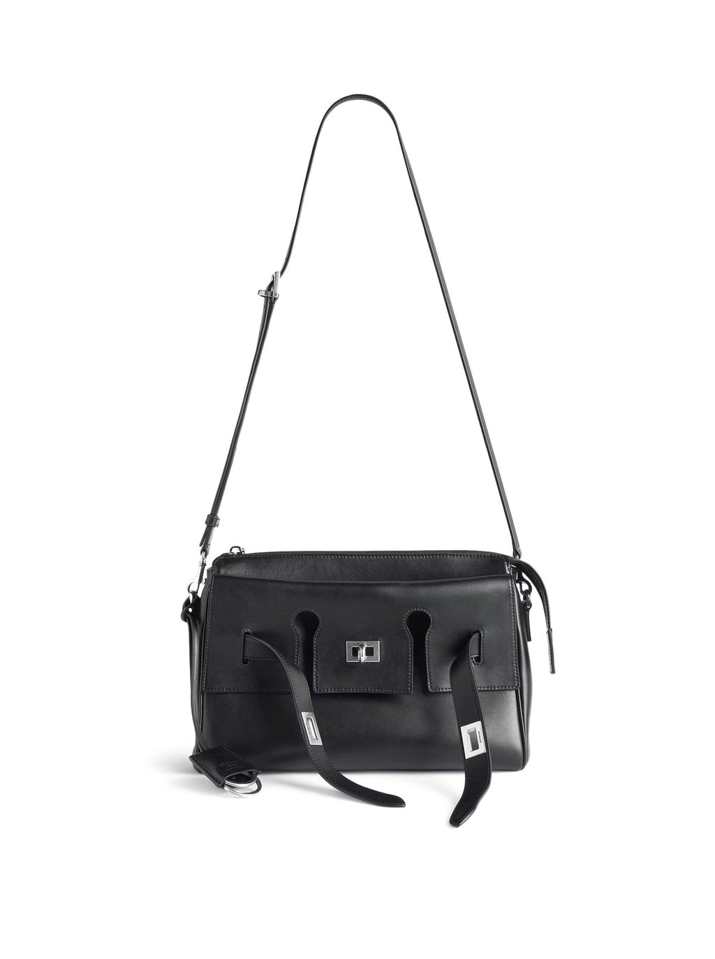 Оригінальна Small Bel Air Zip-Up Messenger Bag In Smooth Calfskin Balenciaga – боковий вид