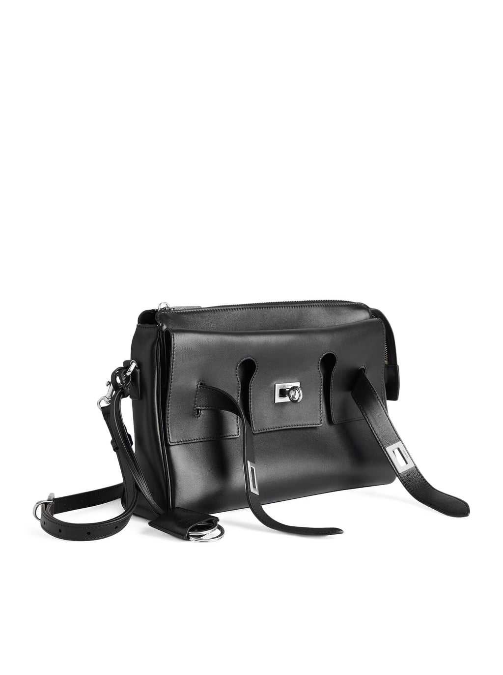 Оригінальна Small Bel Air Zip-Up Messenger Bag In Smooth Calfskin Balenciaga – детальний вид