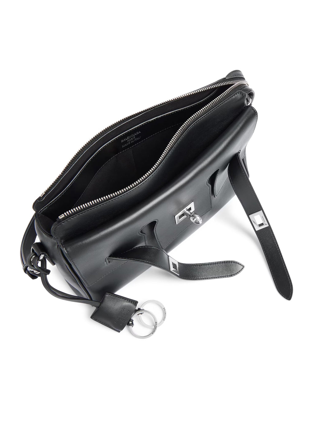 Оригінальна Small Bel Air Zip-Up Messenger Bag In Smooth Calfskin Balenciaga – збільшений вид