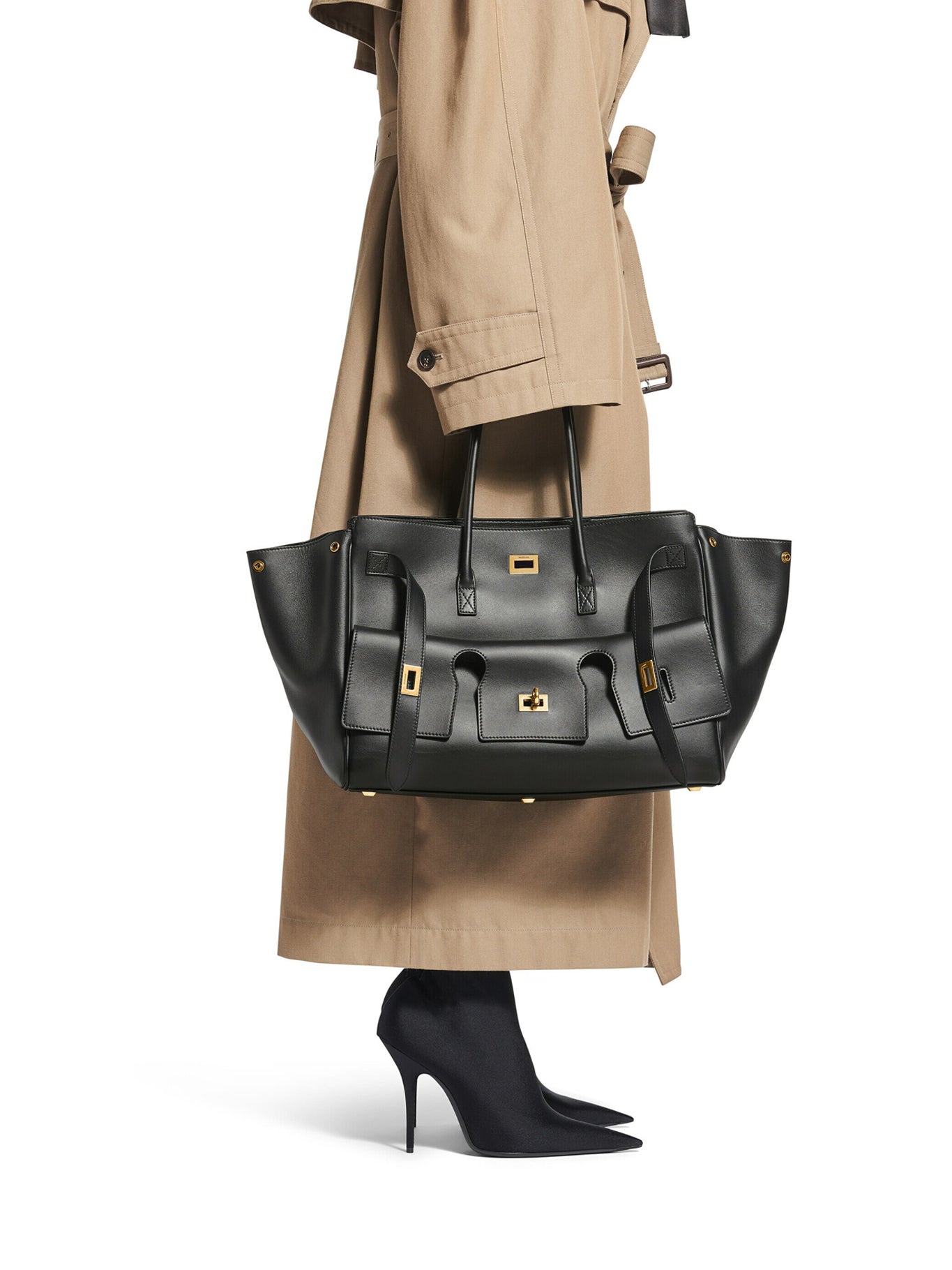 Carry All Bel Air Medium Bag Balenciaga – Гарантія оригінальності – вид ззаду
