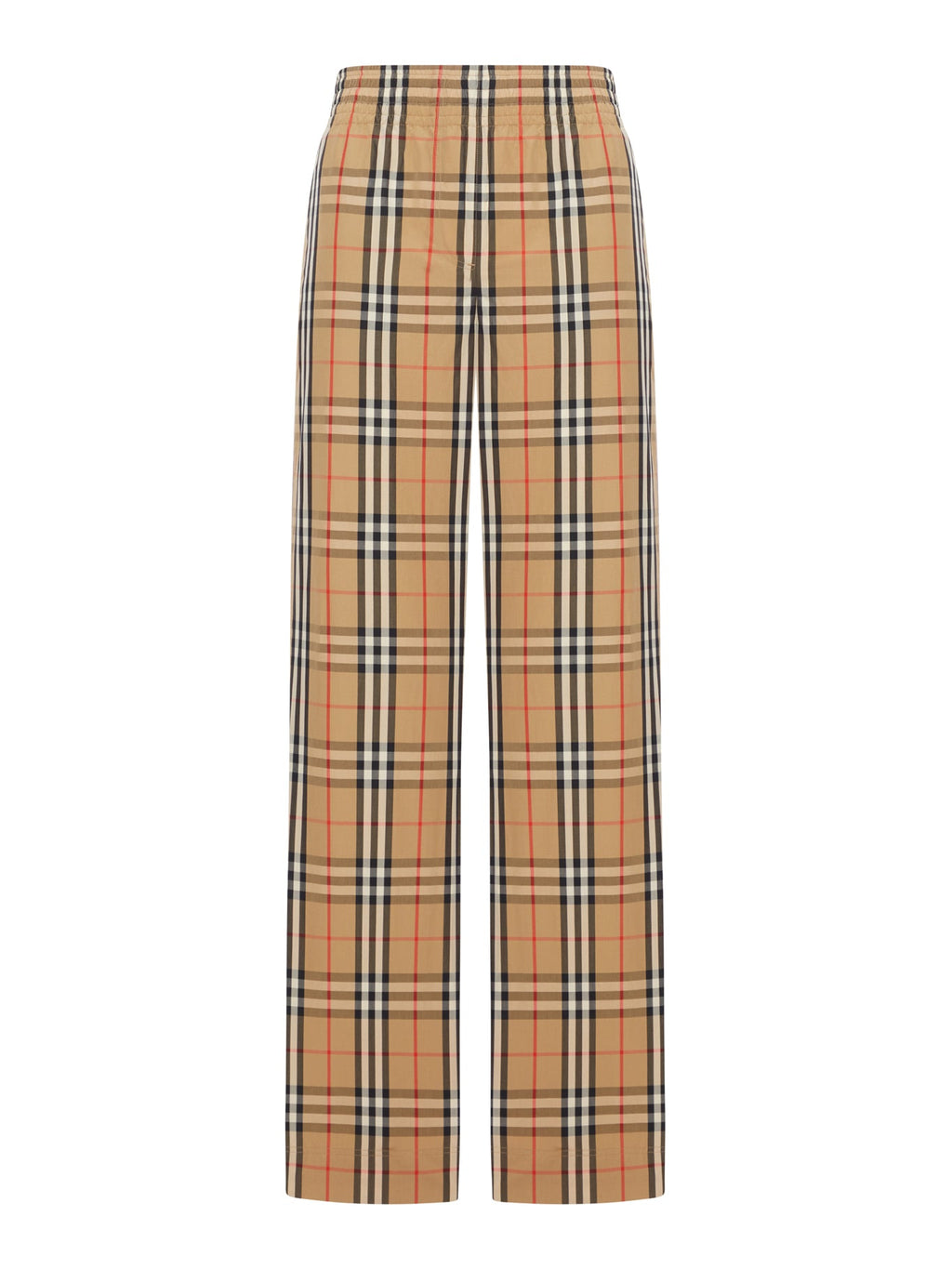 Оригінальна Check Cotton Trousers Burberry – боковий вид