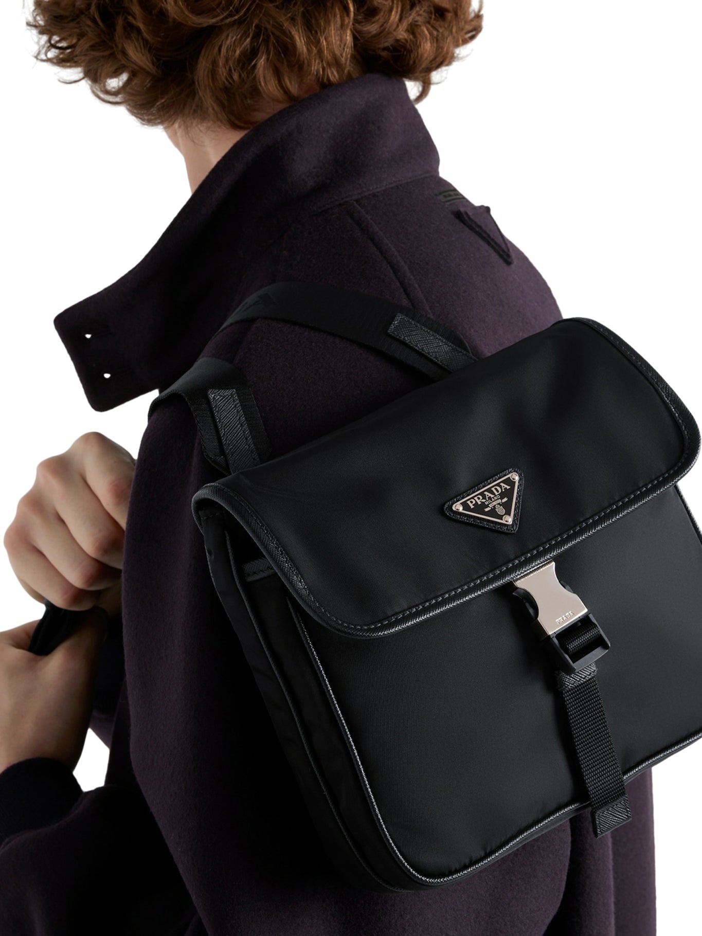 Re-Nylon And Saffiano Shoulder Bag Prada – Гарантія оригінальності – збільшений вид