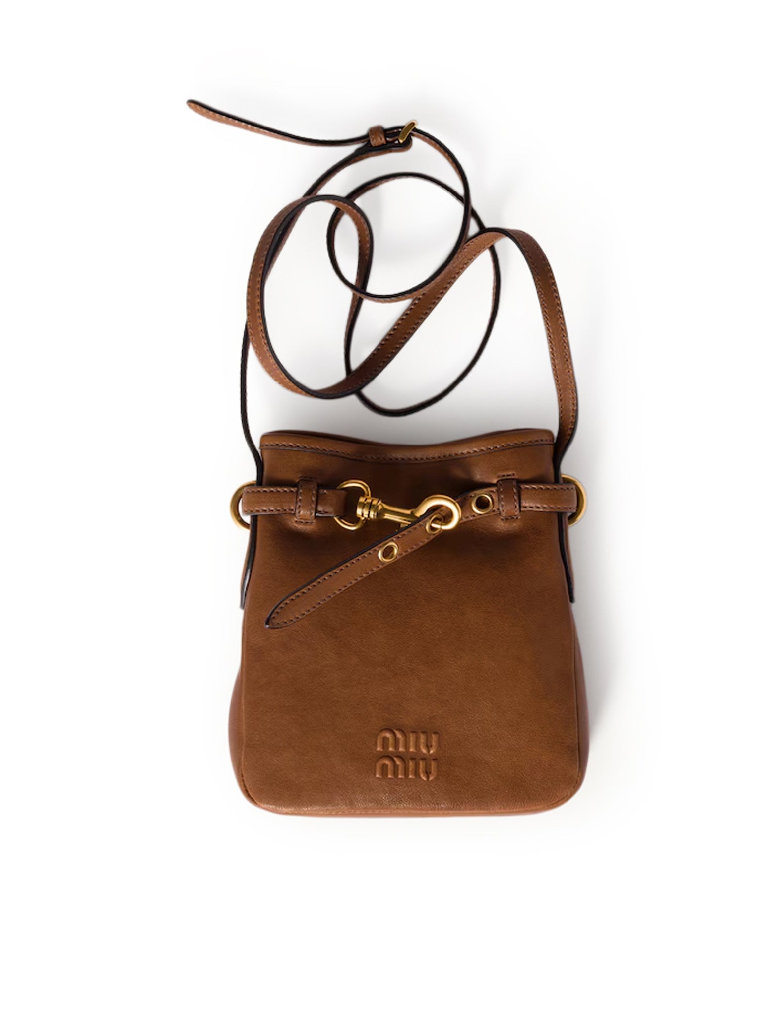 Оригінальна Nappa Pouch Miu miu – боковий вид