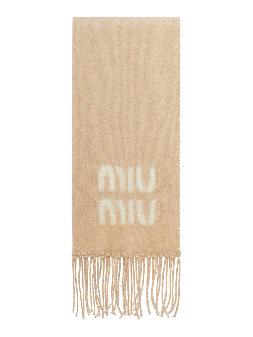 Scarf With Logo Miu miu – Гарантія оригінальності – боковий вид