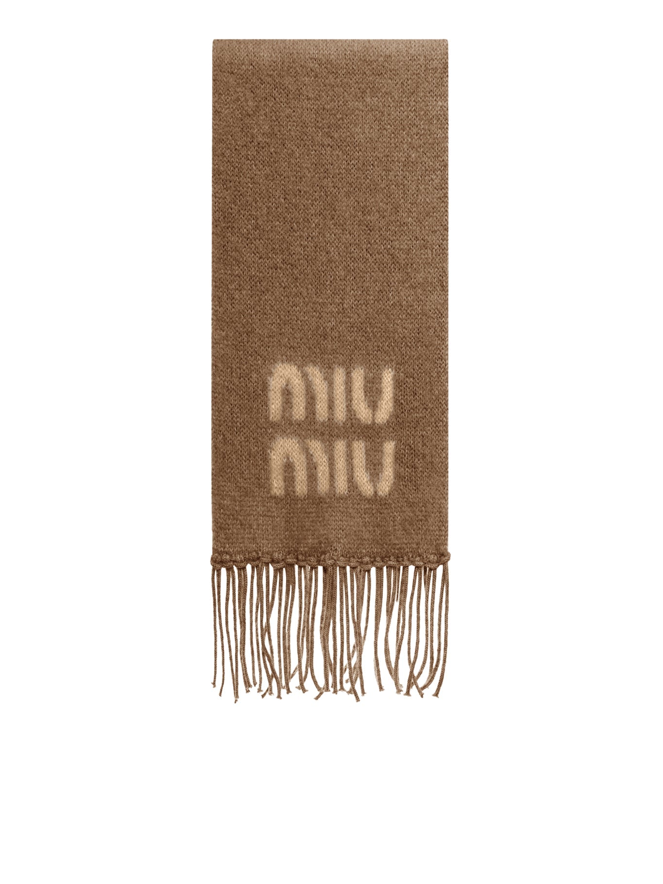 Scarf With Logo Miu miu – Гарантія оригінальності – боковий вид