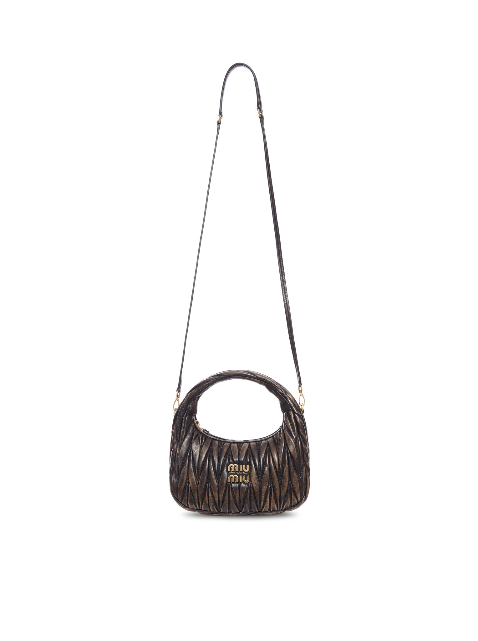 Оригінальна Wander Hobo Bag In Matelassé Nappa Miu miu – збільшений вид