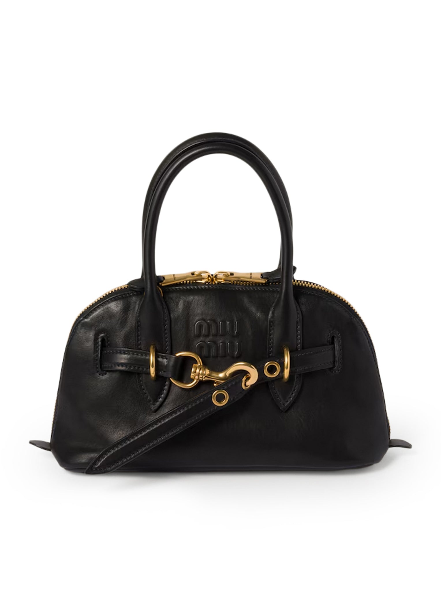 Оригінальна Aventure Nappa Bag Miu miu – боковий вид