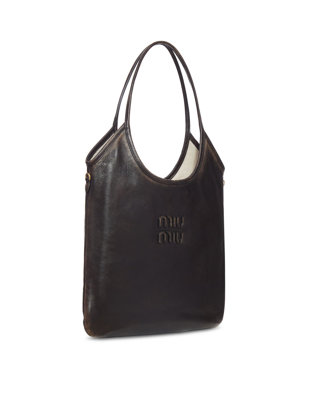 IVY LEATHER BAG MIU MIU – Гарантія оригінальності – вид ззаду