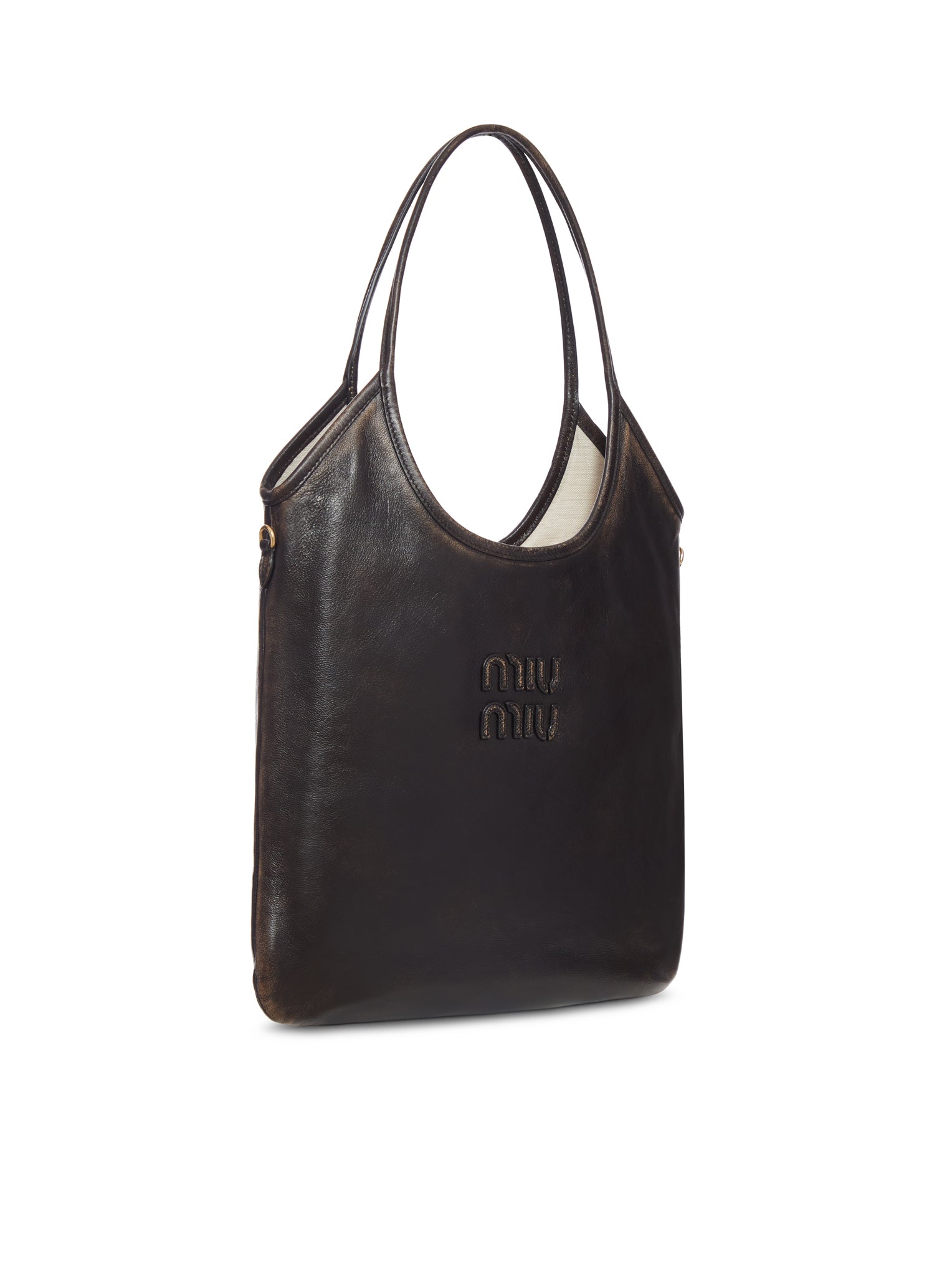 IVY LEATHER BAG MIU MIU – Гарантія оригінальності – вид ззаду