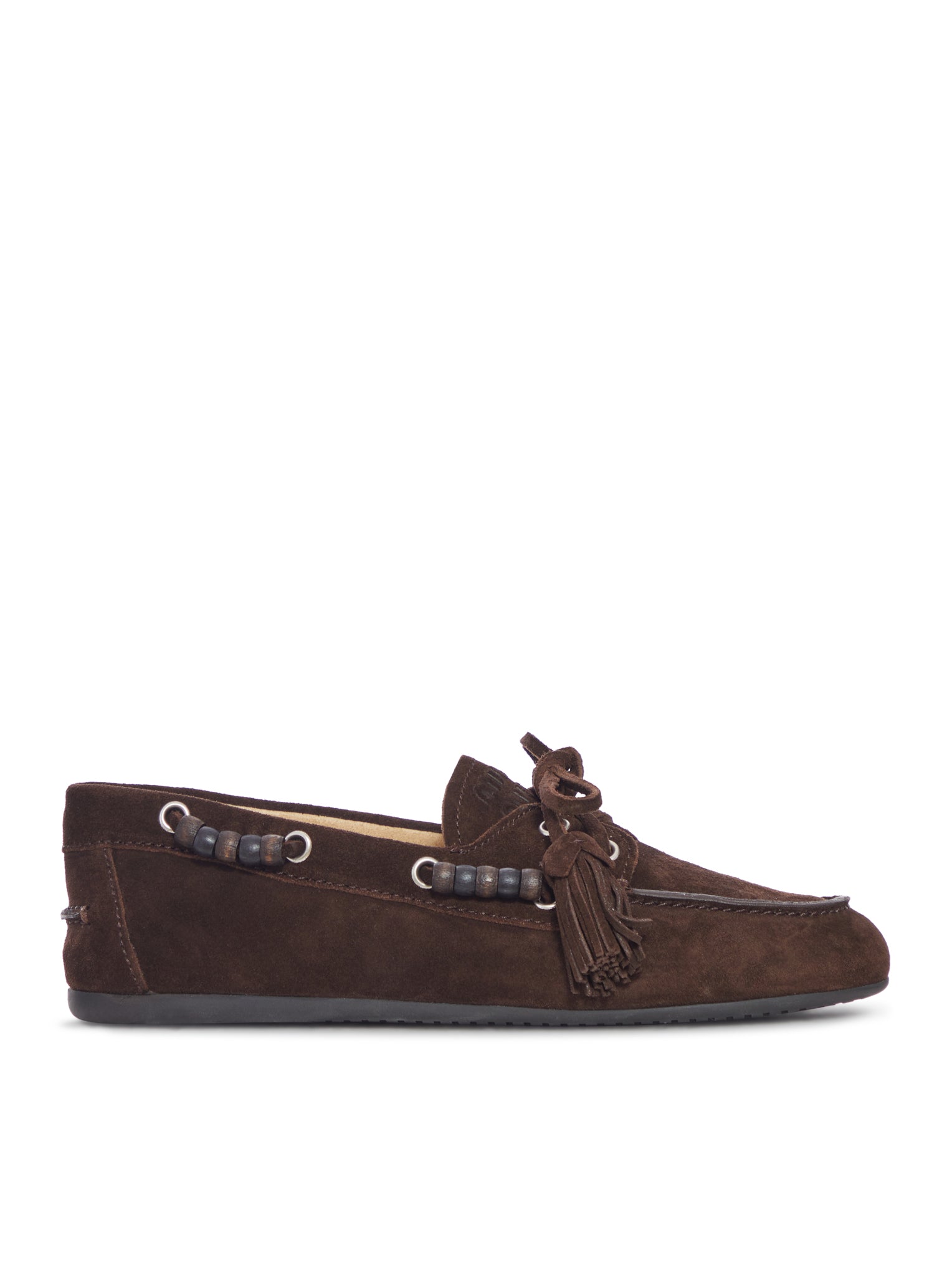 Suede Loafers Miu miu – Гарантія оригінальності – боковий вид