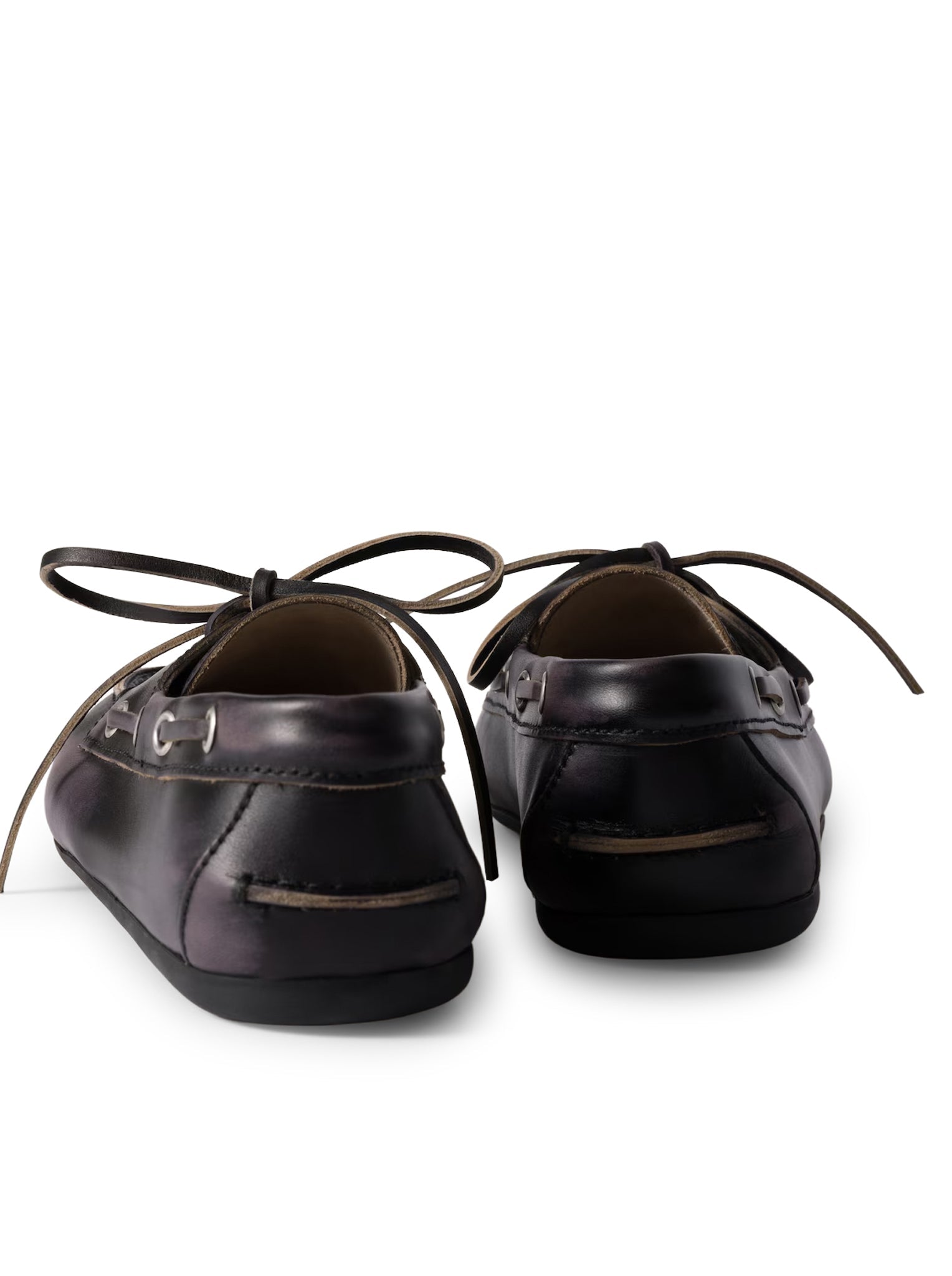 Unlined Boat Loafers In Decolored Leather Miu miu – Гарантія оригінальності – детальний вид