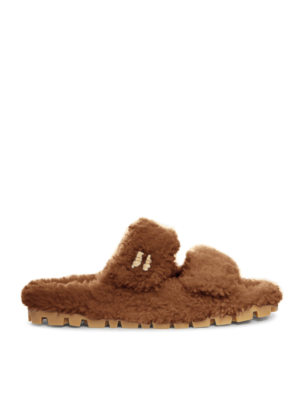 Оригінальна Shearling Sandals Miu miu – боковий вид