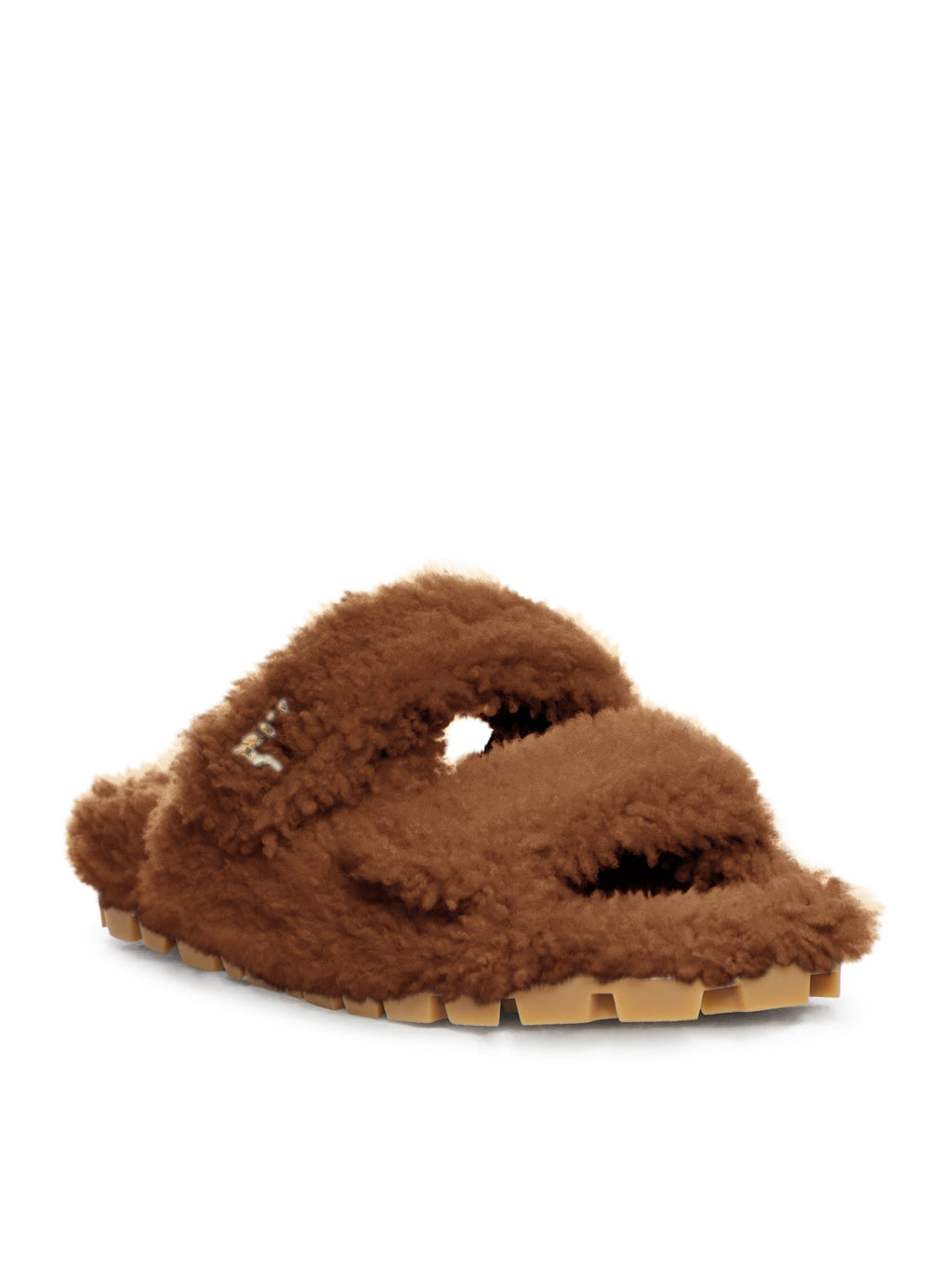 Оригінальна Shearling Sandals Miu miu – вид ззаду