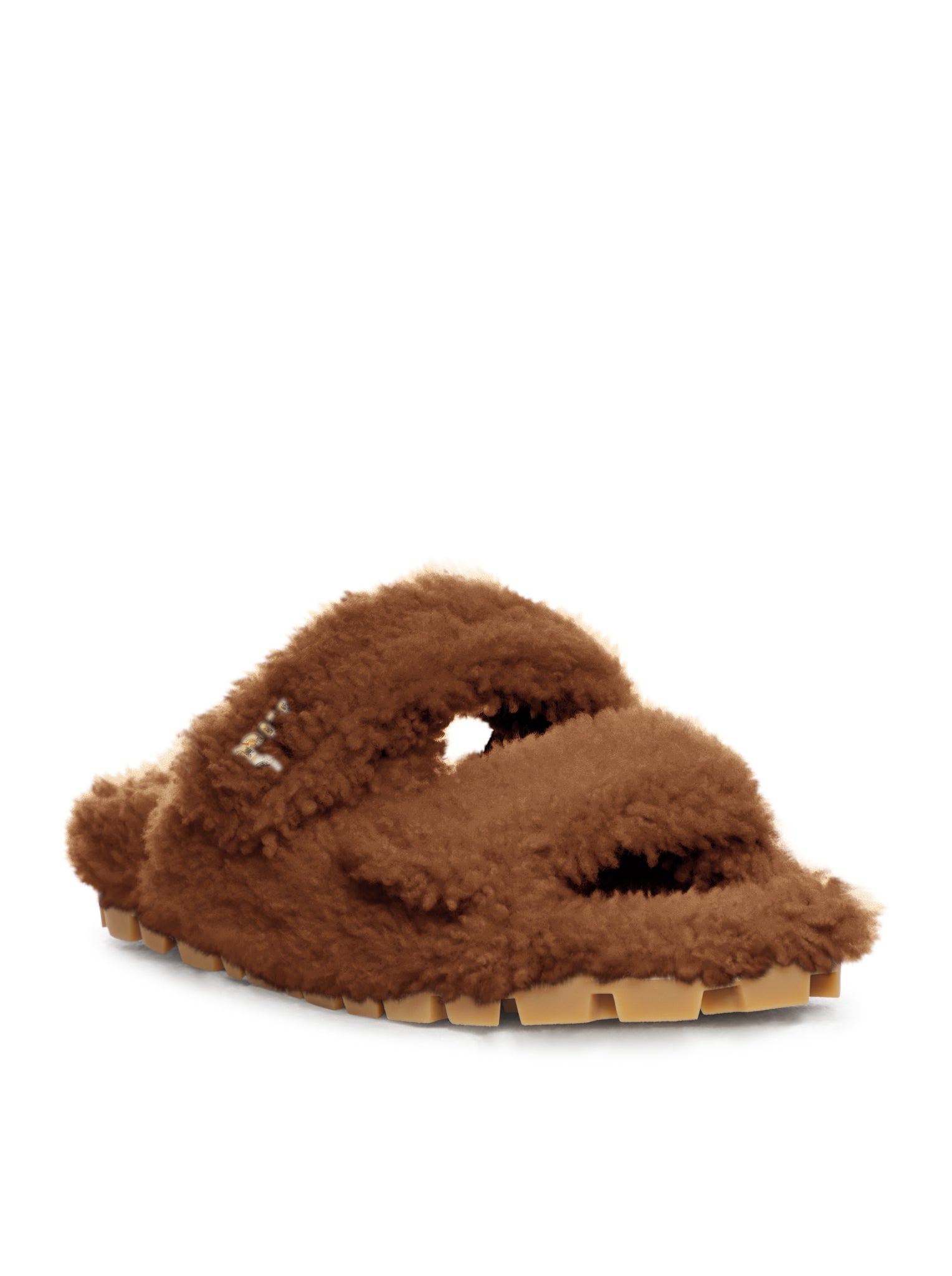 Оригінальна Shearling Sandals Miu miu – вид ззаду
