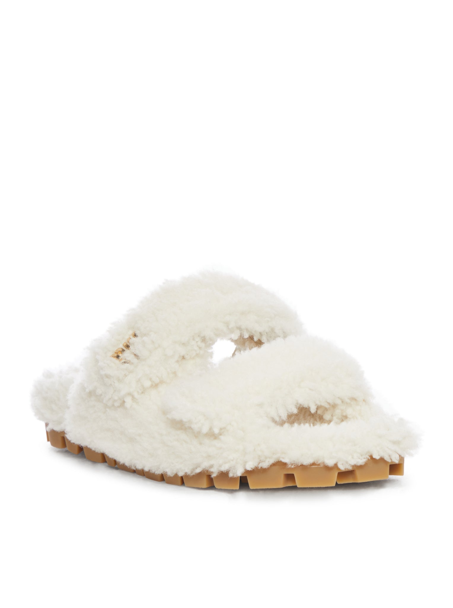 Оригінальна Shearling Sandals Miu miu – вид ззаду