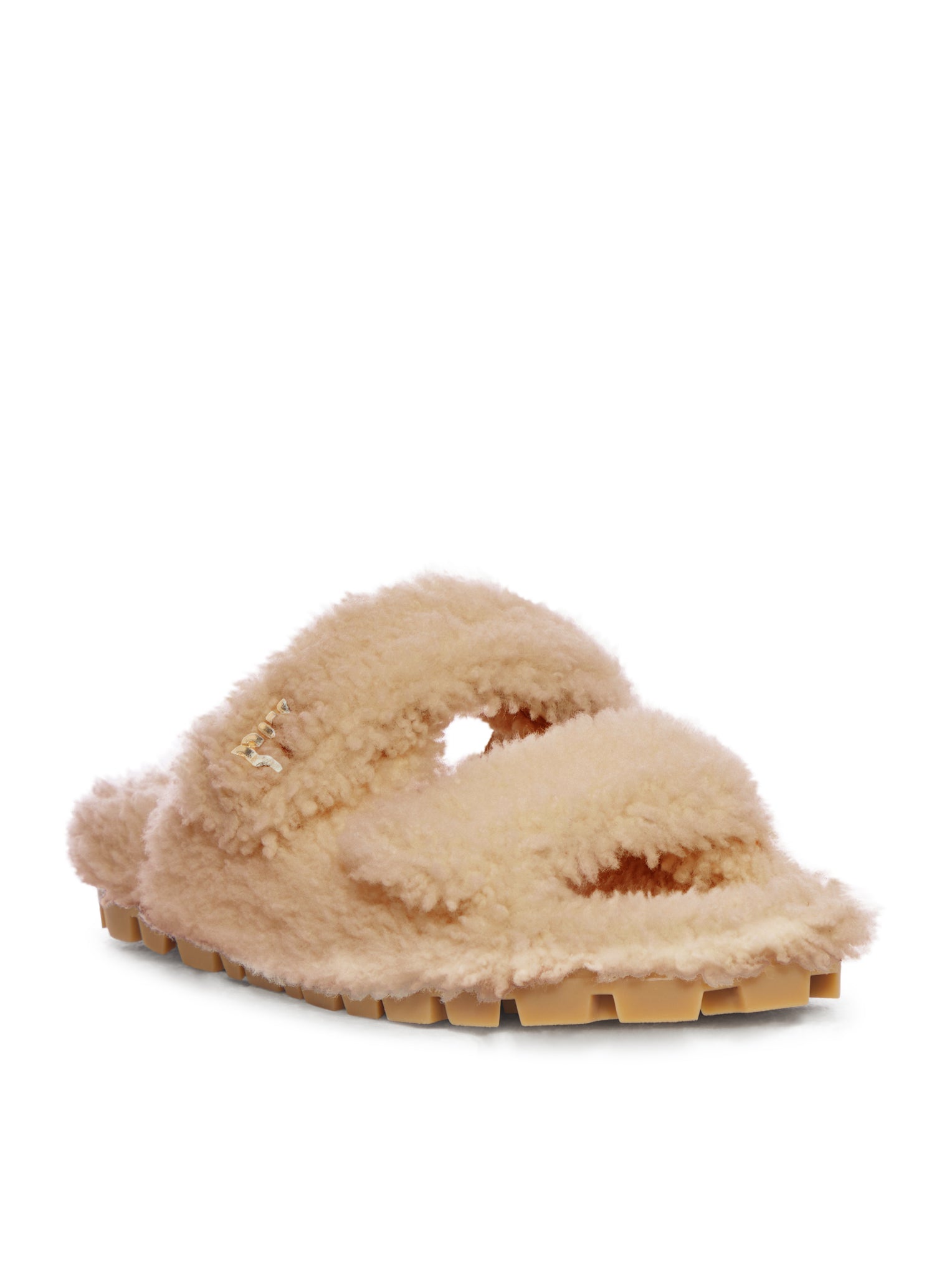 Оригінальна Shearling Sandals Miu miu – вид ззаду