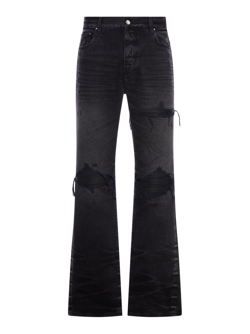 Leather Straight Mx1 Jeans Amiri оригінал – Купити в Україні – боковий вид