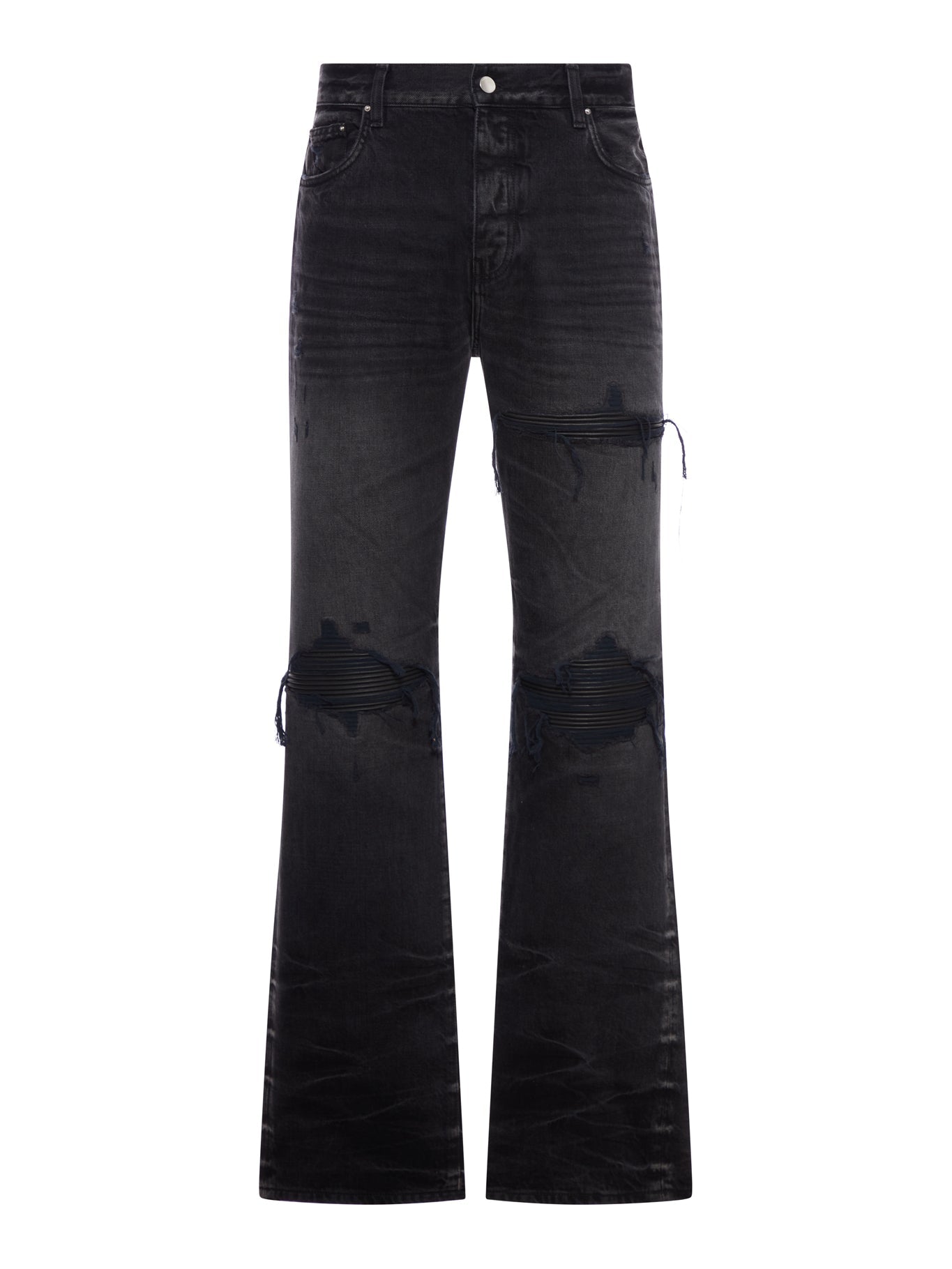 Leather Straight Mx1 Jeans Amiri оригінал – Купити в Україні – боковий вид