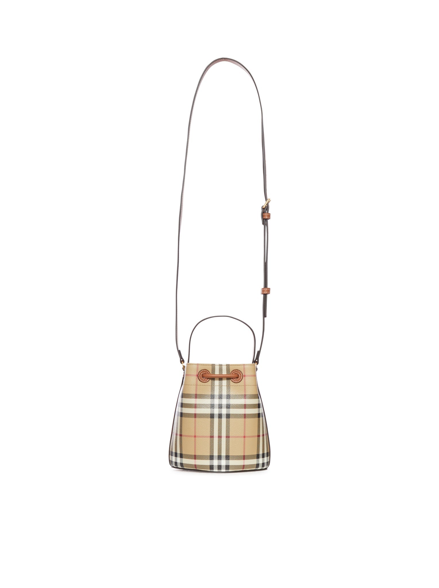 Check Mini Bucket Bag Burberry – Гарантія оригінальності – детальний вид