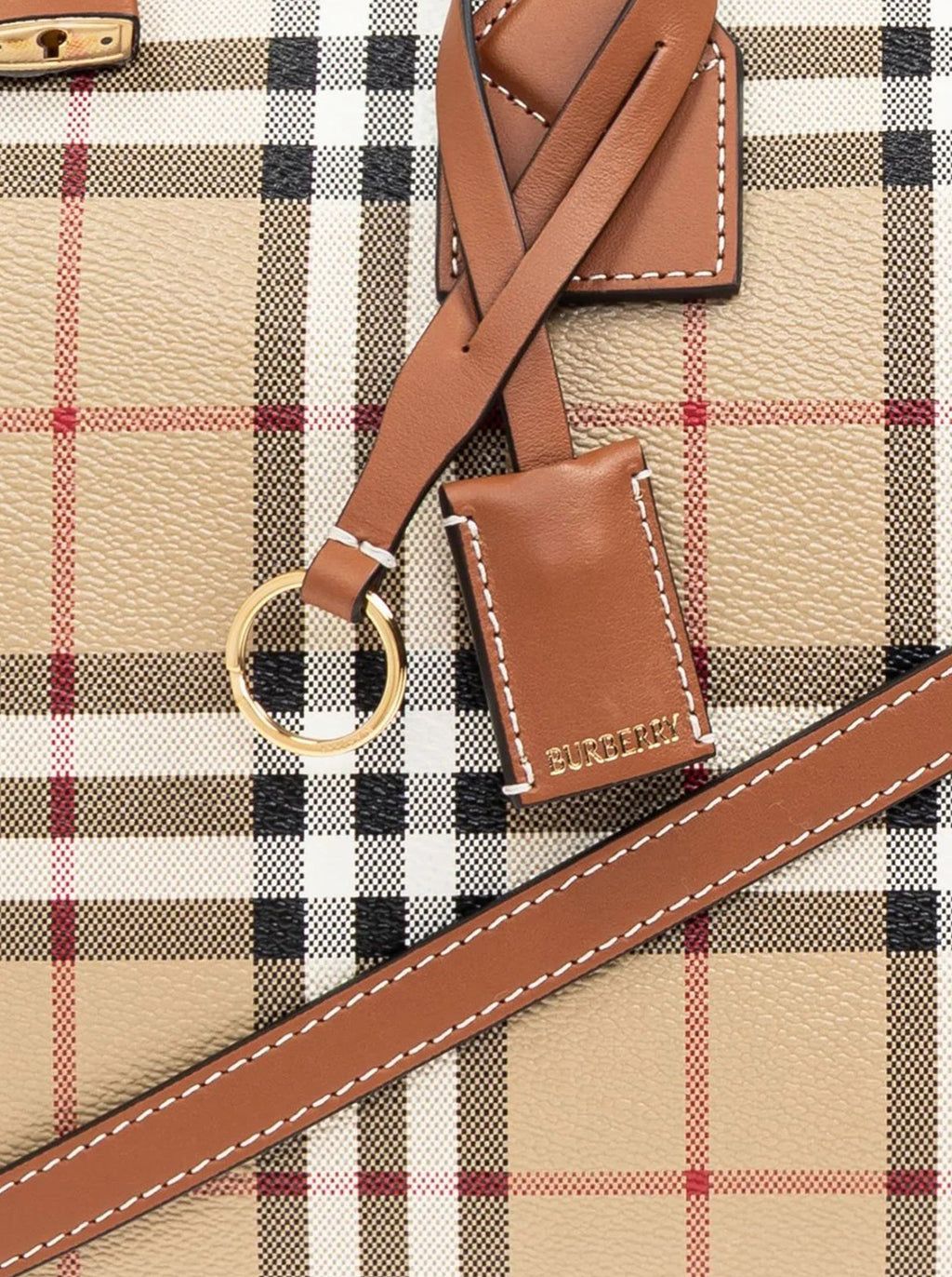 Checked Zipped Bowling Tote Bag Burberry – Гарантія оригінальності – збільшений вид