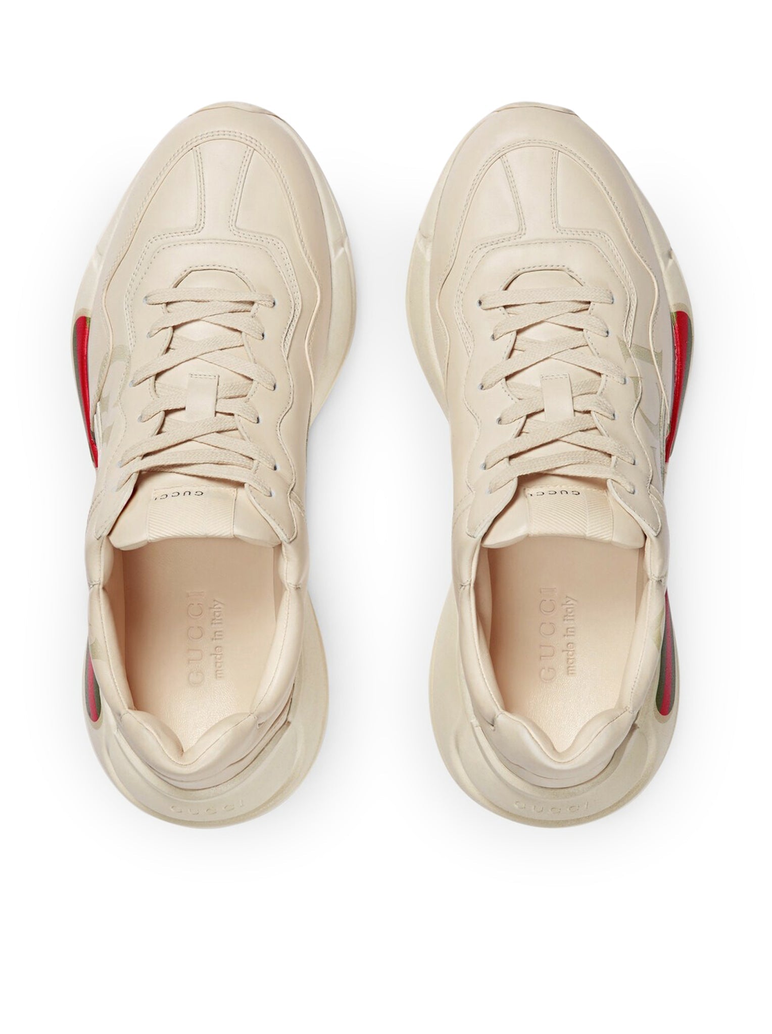 Оригінальна Men`s Rhyton Leather With Gucci Logo Gucci – збільшений вид