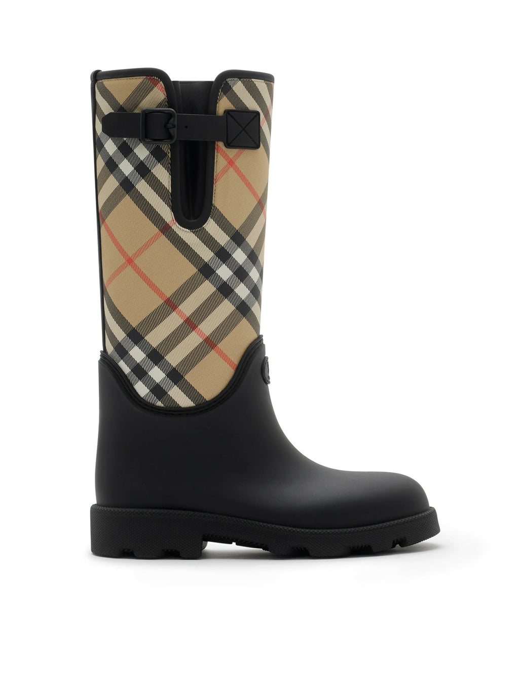 Marsh Stamp High Rubber Boots Burberry – Гарантія оригінальності – боковий вид