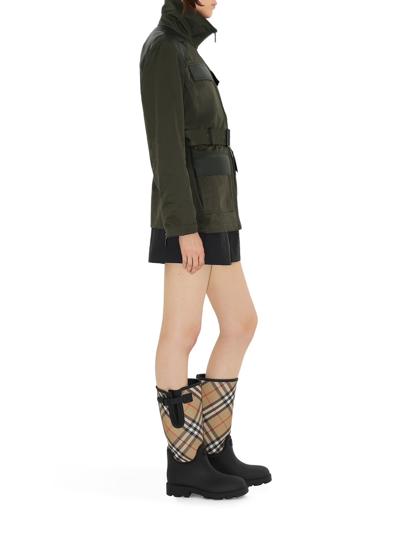 Marsh Stamp High Rubber Boots Burberry – Гарантія оригінальності – вид ззаду