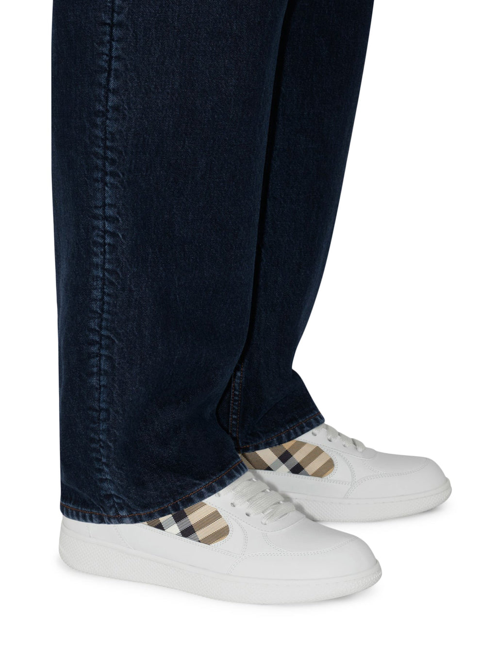 Terrace Leather Sneaker Burberry оригінал – Купити в Україні – вид ззаду