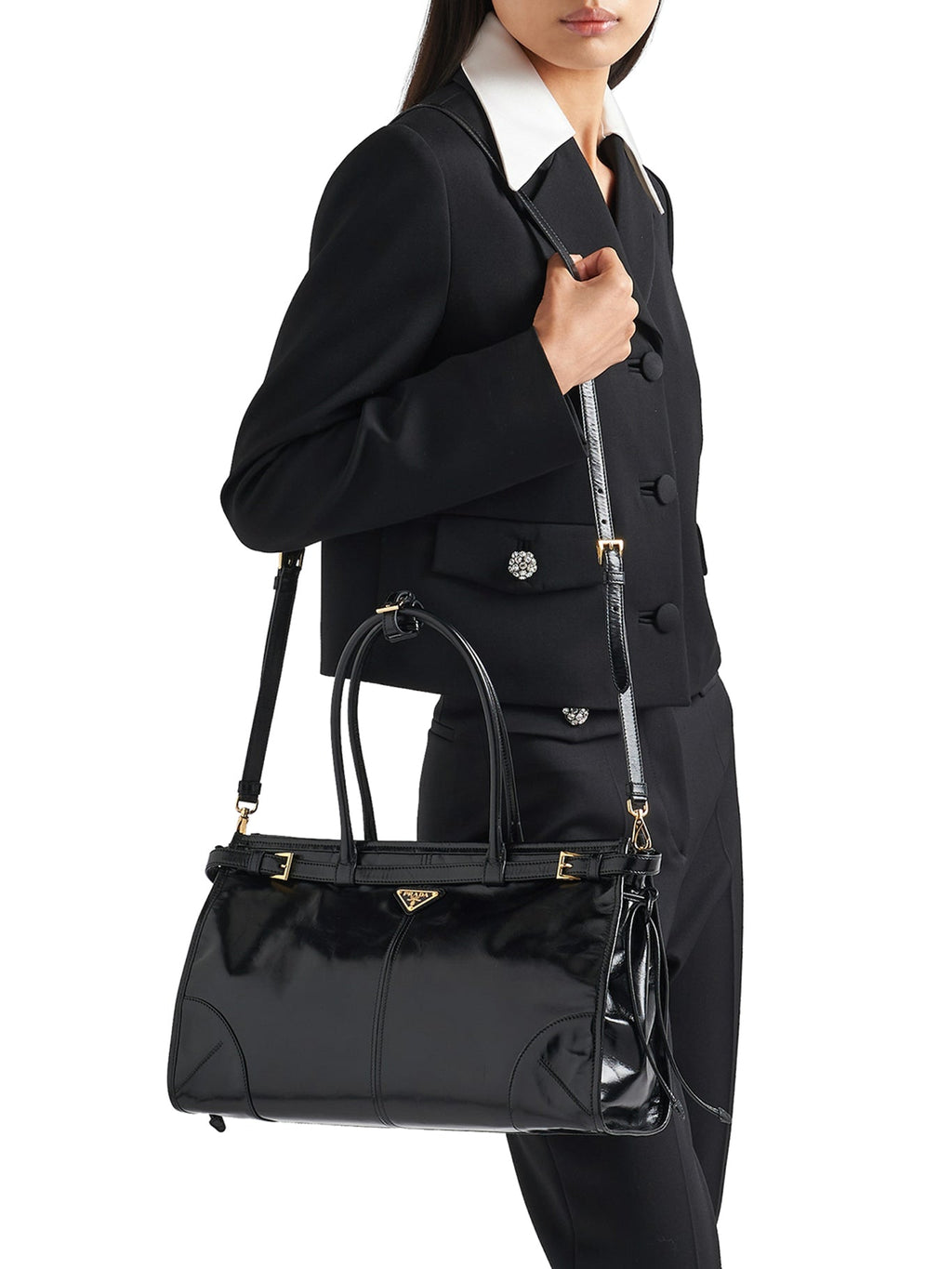 Bonnie Large Leather Handbag Prada оригінал – Купити в Україні – детальний вид