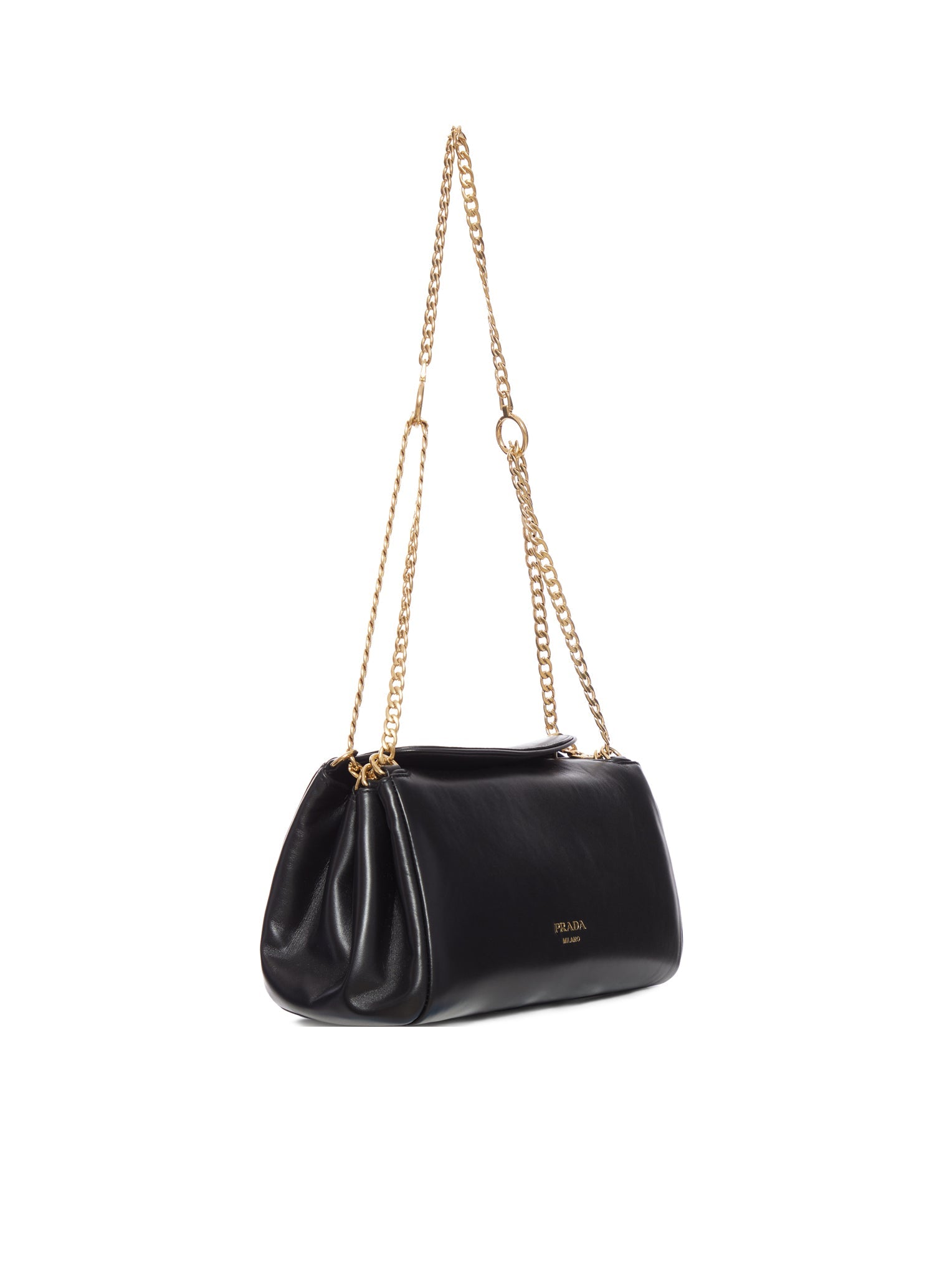 Leather Shoulder Bag Prada – Гарантія оригінальності – вид ззаду